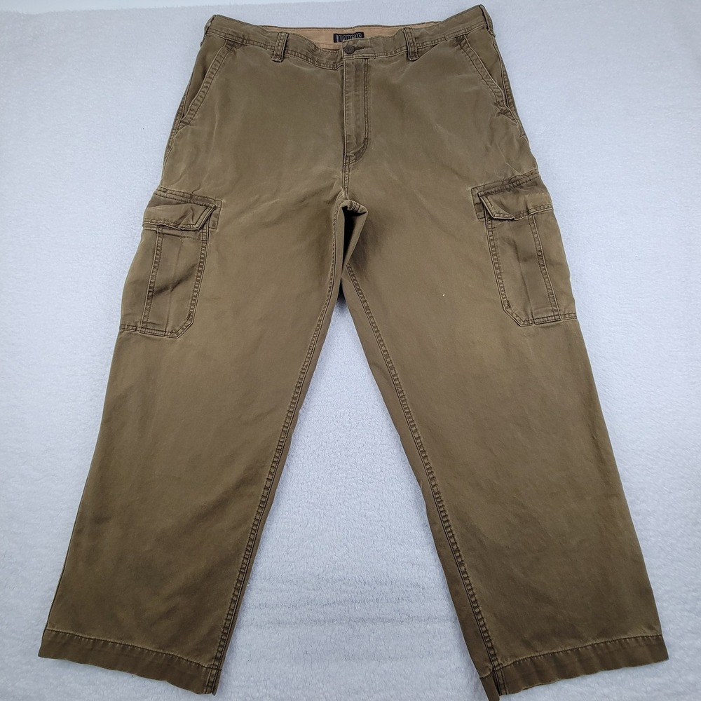 Old Navy Cargos Pants‎ Mens 41x31 Brown Cargo 100% Cotton Casual Utility Pockets